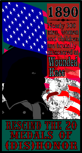 Wounded Knee Graphic by Bill Burger